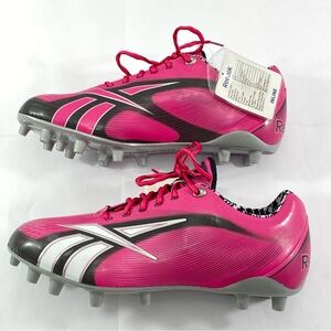 Reebok Equipment NFL Football Cleats Pink Black Men’s Size:10.5 NEW
